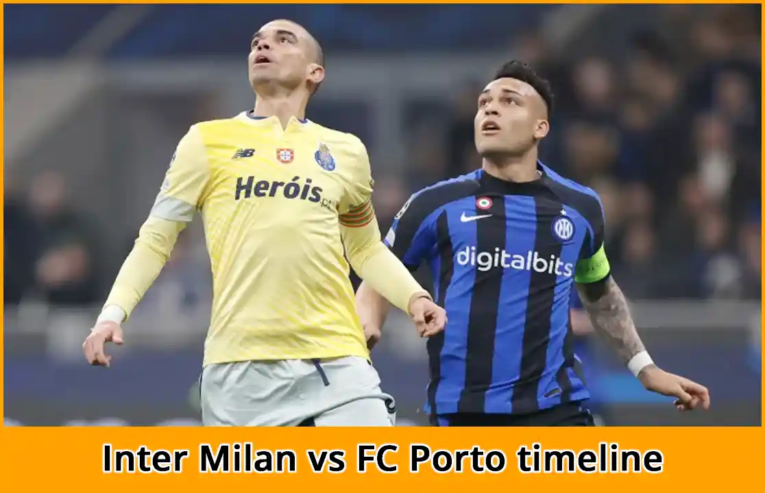 Inter Milan vs FC Porto timeline