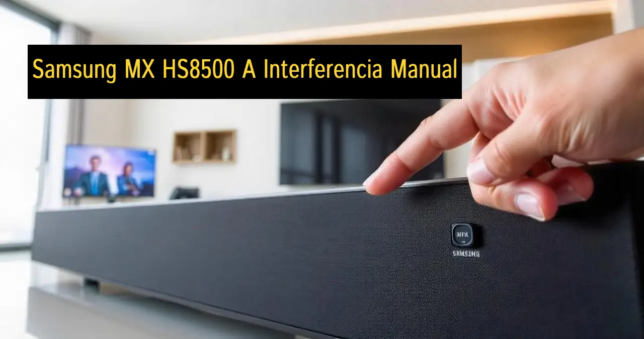 Samsung MX HS8500 A Interferencia Manual: Your Guide to Solutions