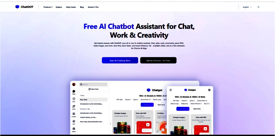 ChatGOT: An AI Assistant Tool For Writing, Coding, And More